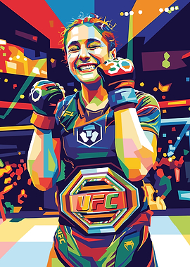 Alexa Grasso UFC Champion with Belt