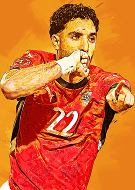 Omar Marmoush Celebrating