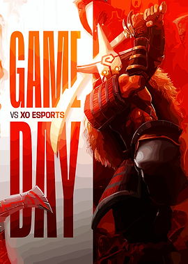 Game Day VS XO Esports Poster