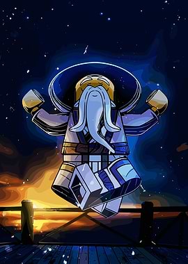 Ninjago Master Wu Meditating