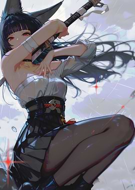 Miyabii Girl with Sword