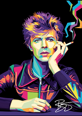 David Bowie Pop Art Portrait
