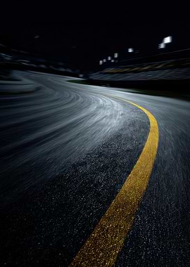 Race Track at Night
