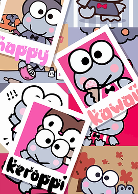 Keroppi Photos Collage