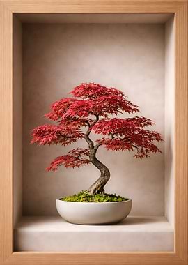 Japanese Maple Bonsai – Recessed Nook Display
