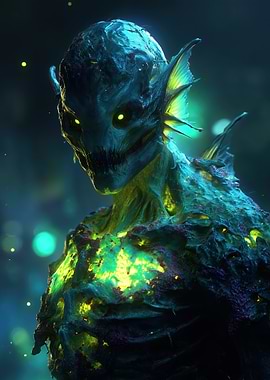 Bioluminescent Aquatic Creature