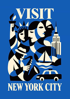Visit New York City Poster
