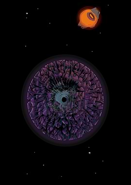 Cosmic Eye and Fiery Orb