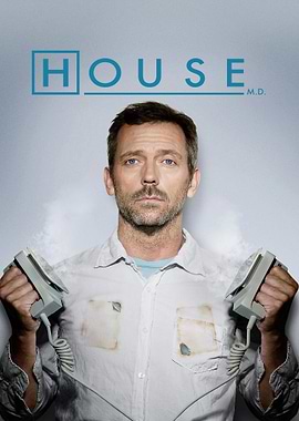 House M.D. Poster with Hugh Laurie