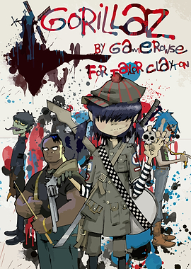 Gorillaz Band with Weapons