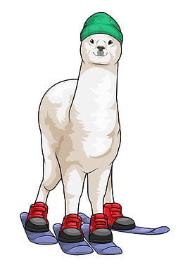 Alpaca Skier Ski