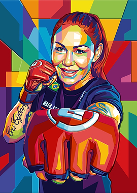 Cris Cyborg Pop Art Portrait