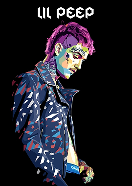 Lil Peep Pop Art Portrait