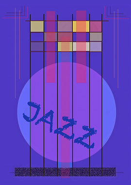 Abstract Jazz Music Art