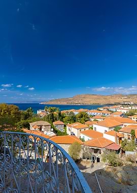 Coastal Village with Mediterranean Architecture, Petra
