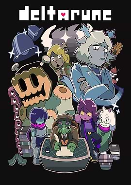 Deltarune Characters Group Art