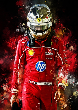 Lewis Hamilton Racing Portrait