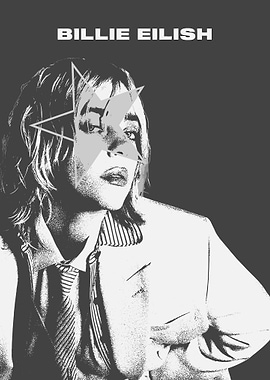 Billie Eilish Star Graphic Poster