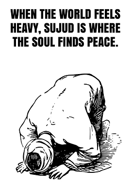 Man in Sujud finding peace