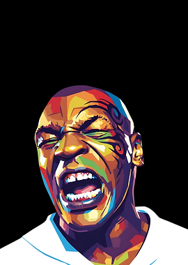 Mike Tyson Pop Art Portrait