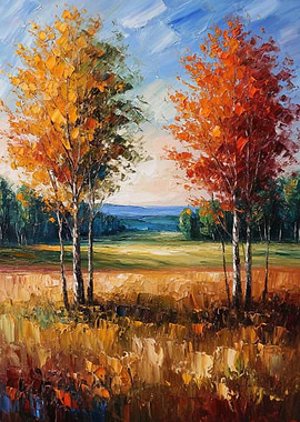 Autumn Landscape Painting