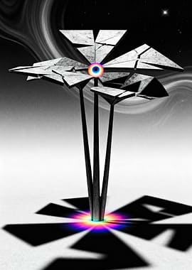 Sci-fi flower with eye