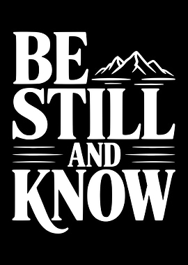Be Still And Know Mountains