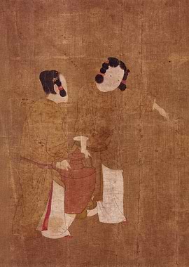 Ladies in the Trictrac game