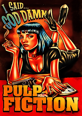 Pulp Fiction Mia Wallace Poster