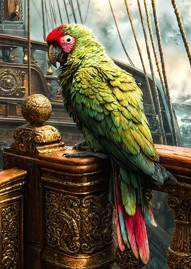 Majestic Pirate Parrot Ship Adventure
