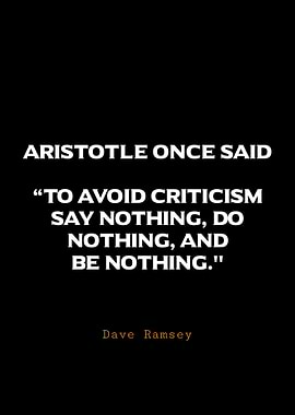 Aristotle Quote on Criticism