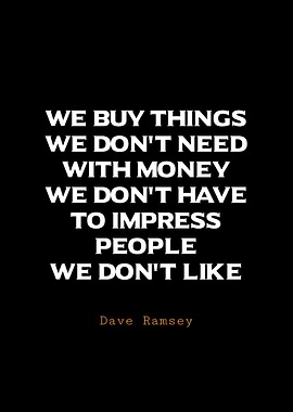 Dave Ramsey Quote on Spending