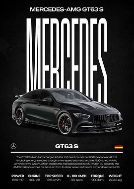 Mercedes-AMG GT63 S Car Poster
