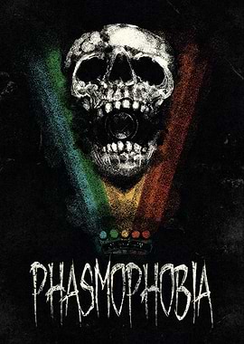 Phasmophobia Skull and Rainbow Lights