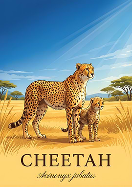 Cheetahs in the African Savannah