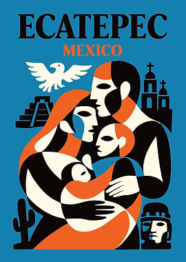Ecatepec Mexico Family Poster