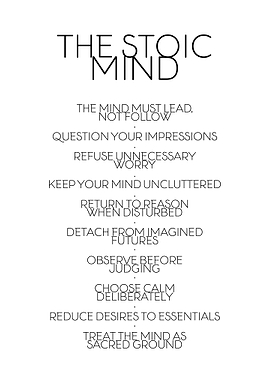 The Stoic Mind Principles