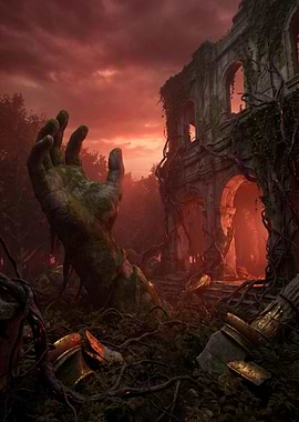 Abandoned Giant Ruin Crimson Forest