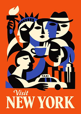Visit New York City Poster