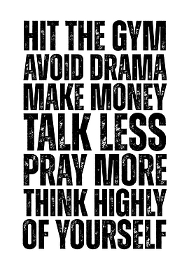 Motivational Text Art