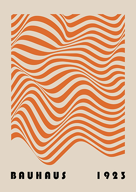 Bauhaus 1923 Abstract Waves