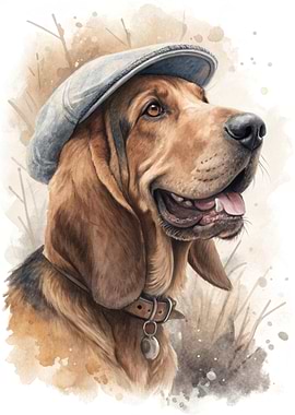 Dog Wearing a Cap