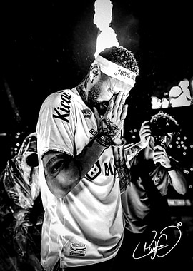 Neymar Jr. in Black and White