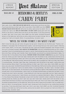 Post Malone Candy Paint