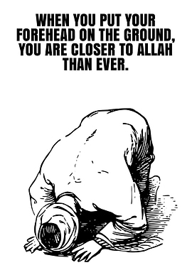 Man praying on the ground