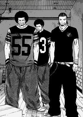 Three men in athletic wear