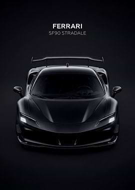 Black Ferrari SF90 Stradale