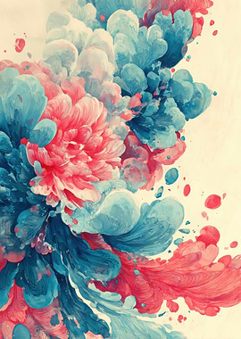 Abstract Floral Explosion