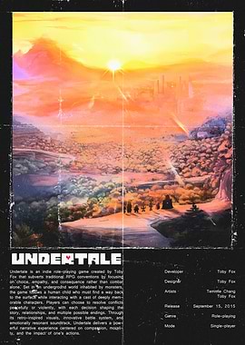Undertale Game Poster