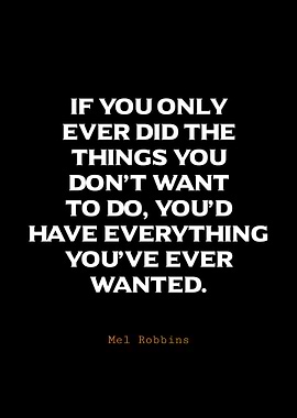 Mel Robbins Inspirational Quote